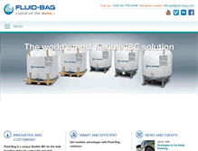 Tablet Screenshot of fluid-bag.com